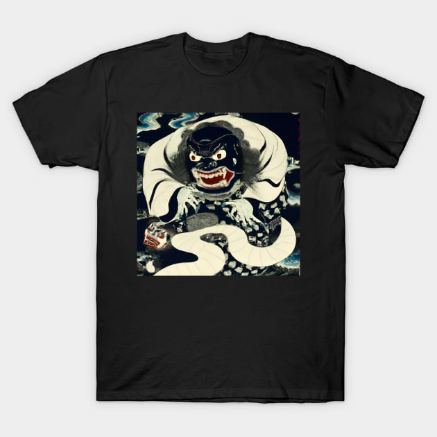 Japanese Yokai painting T-Shirt by Ravenglow